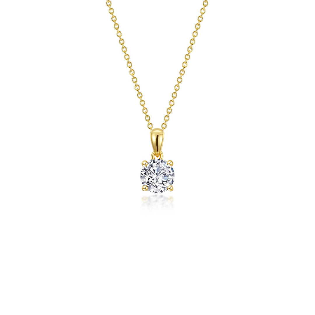 0.50 CTW 4-Prong Solitaire Necklace