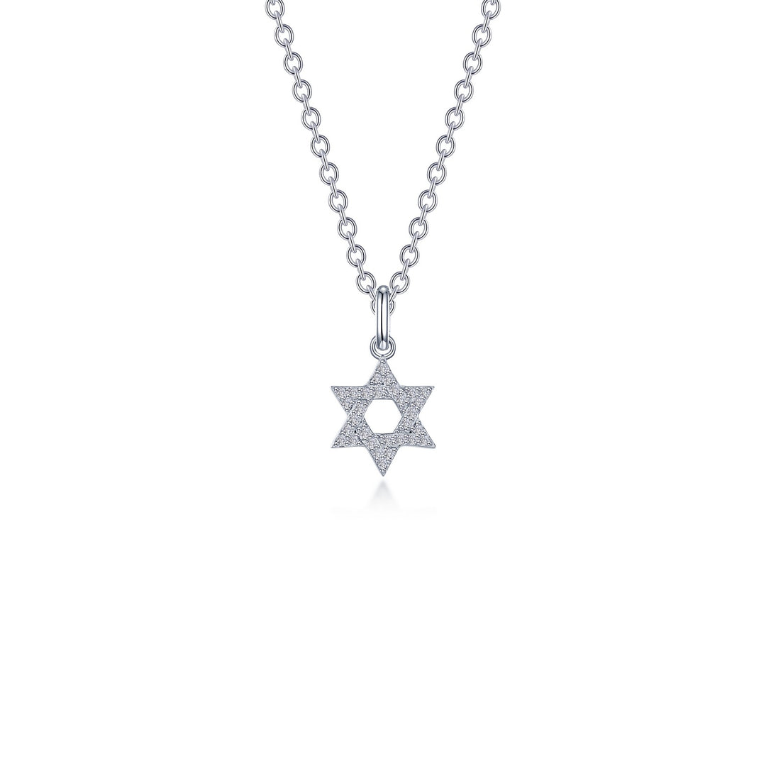 0.55 CTW Star of David Necklace