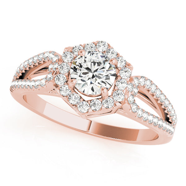 Halo Diamond Engagement Ring