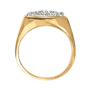 Mens Multi-Diamond Fashion Statement Ring