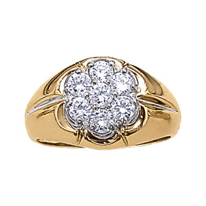 Multi-Diamond Mens Fashion Ring