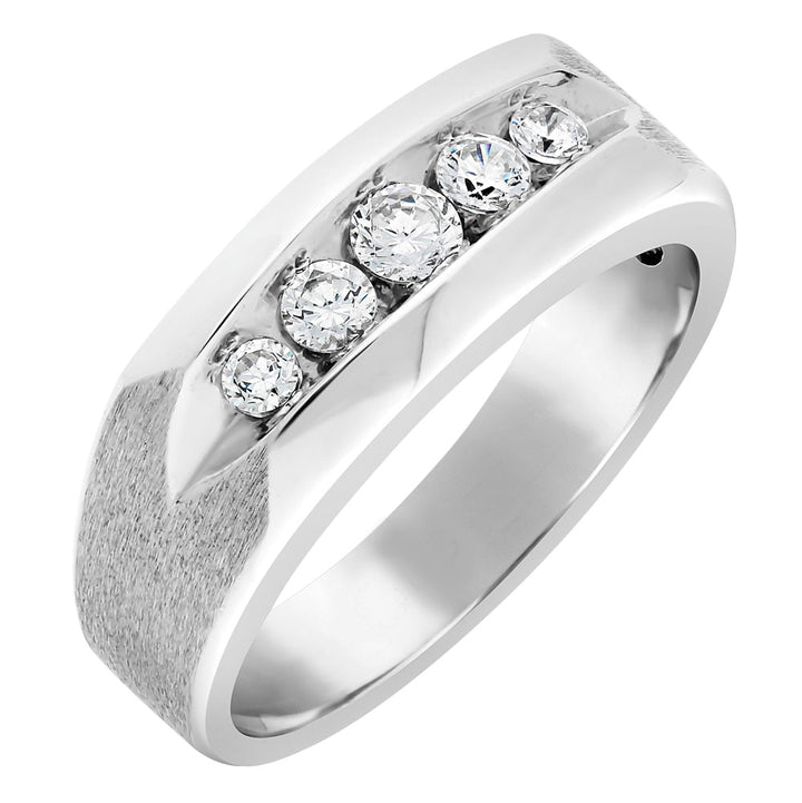 14K White Gold 1 CT Diamond Fashion Ring