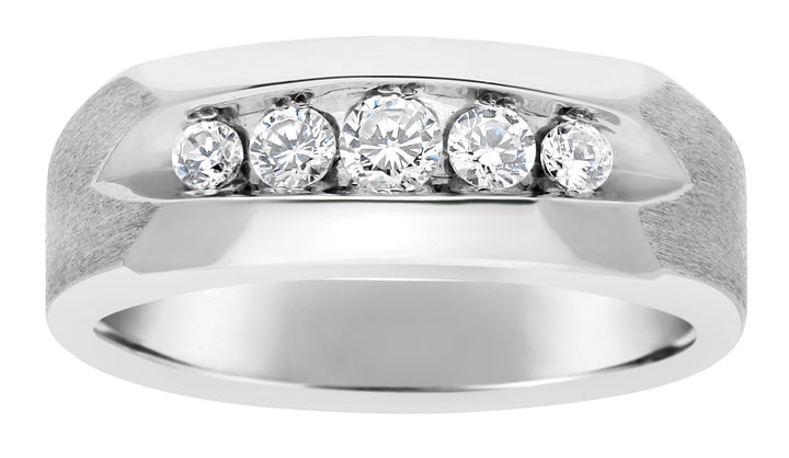 14K White Gold 1 CT Diamond Fashion Ring