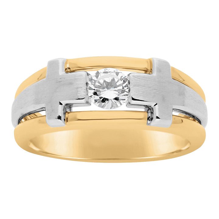 18K White Gold Round Diamond Solitaire Ring