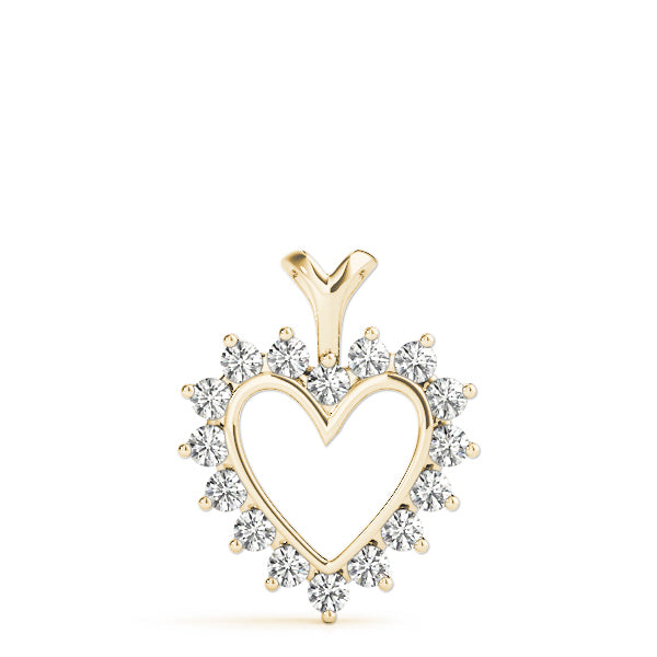 18K Yellow Gold Multi-Diamond Fashion Pendant