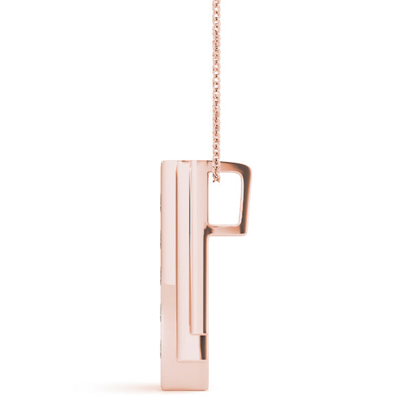 18K Rose Gold 1/2 CT Diamond Fashion Pendant