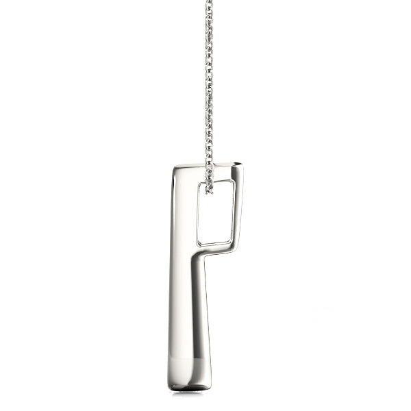14K White Gold 1 CT Diamond Three-Stone Pendant
