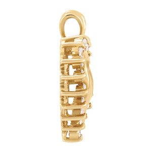 Multi-Diamond Round Pendant