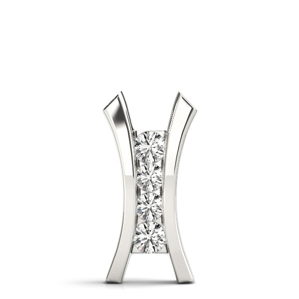 Platinum Round Diamond Fashion Pendant 0.5ctw