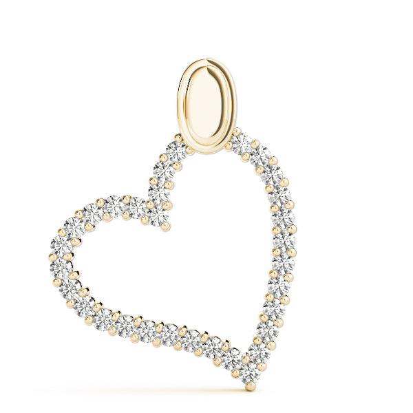 18K Yellow Gold Multi-Diamond Fashion Pendant
