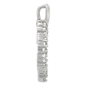 Platinum 1 CT Diamond Fashion Pendant Necklace