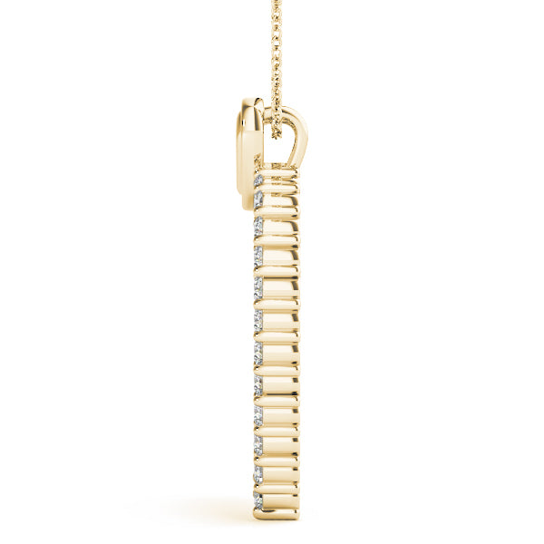 18K Yellow Gold Multi-Diamond Fashion Pendant