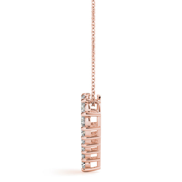 18K Rose Gold 1 CT Diamond Fashion Pendant