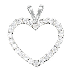 18K White Gold Multi-Diamond Fashion Pendant