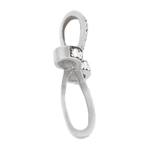 14K White Gold Diamond Cluster Fashion Pendant