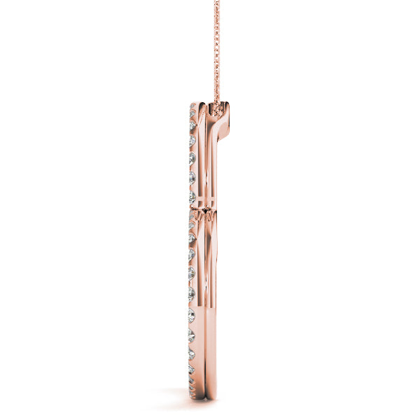 Rose Gold 1 CT Diamond Fashion Pendant