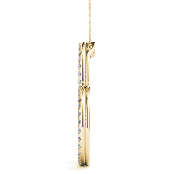 18K Yellow Gold Diamond Fashion Pendant