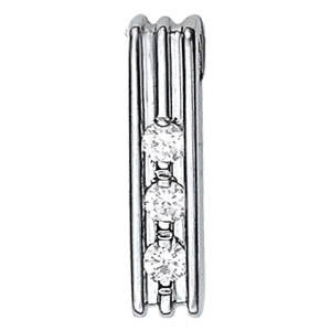Round Diamond 3-Stone Pendant