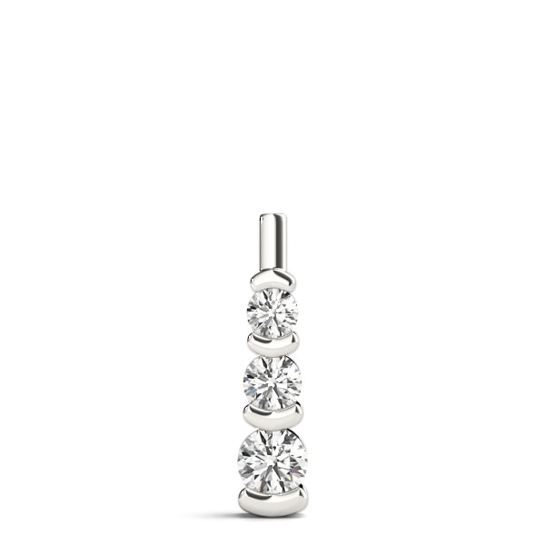 Three Stone Diamond Pendant