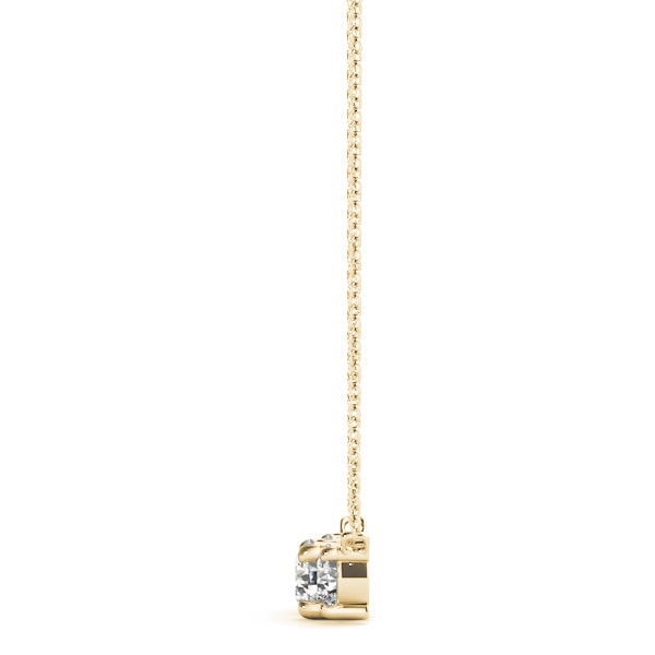 18K Yellow Gold 7/8 ct tw Three Stone Diamond Pendant