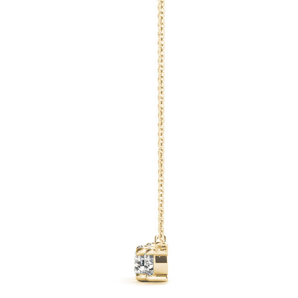 18K Yellow Gold 7/8 ct Diamond Three-Stone Pendant