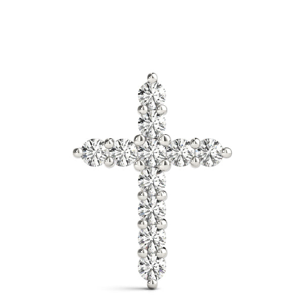 14K White Gold Diamond Fashion Pendant
