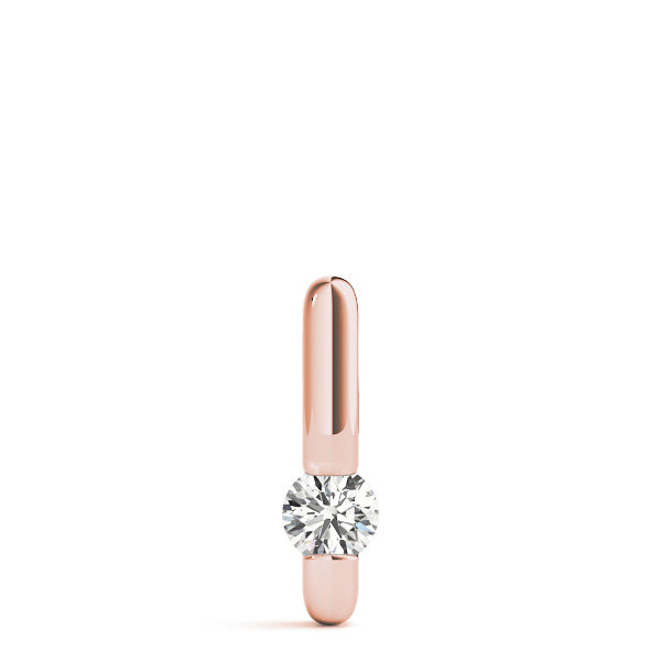 18K Rose Gold 1/2 ct Diamond Pendant Necklace