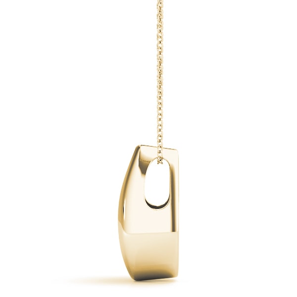 14K Yellow Gold 1 ct tw Three Stone Diamond Pendant
