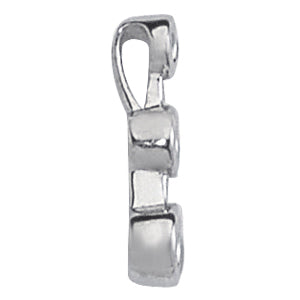 18K White Gold 1/2 ct Diamond Three-Stone Pendant