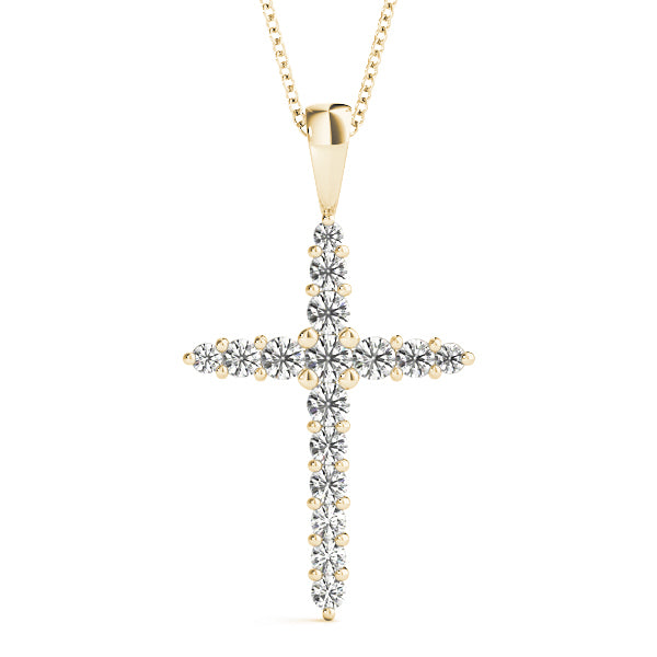 18K Yellow Gold Diamond Fashion Pendant