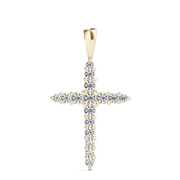 18K Yellow Gold Diamond Fashion Pendant