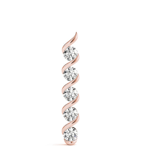 18K Rose Gold 1 CT Diamond Fashion Pendant