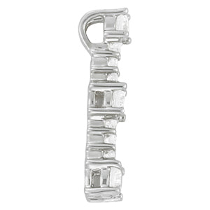 Platinum 1 CT Round Diamond Fashion Pendant