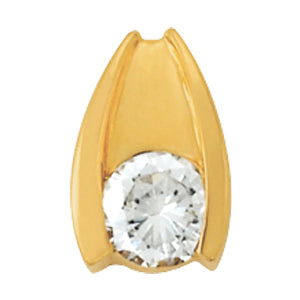 0.33 CT Round Diamond Solitaire Pendant
