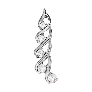 0.6 CTW Round Diamond Journey Pendant