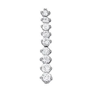 Round Diamond Journey Pendant