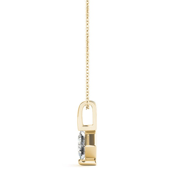 18K Yellow Gold 1/20 CT Diamond Pendant