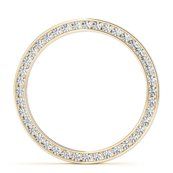 18K Yellow Gold Multi-Diamond Circle Pendant
