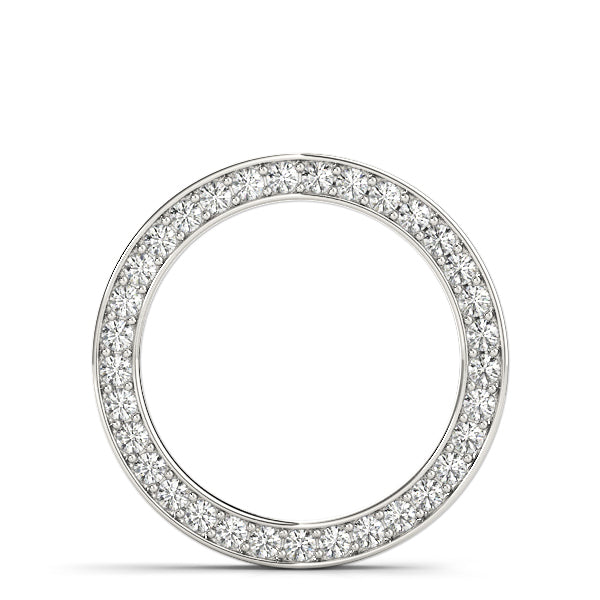 Platinum 1 CT Diamond Circle Fashion Pendant