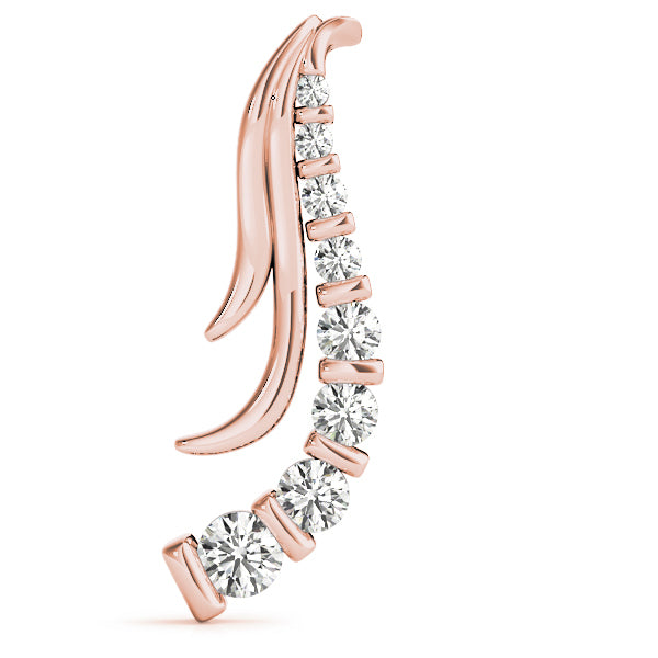 18K Rose Gold Diamond Journey Pendant