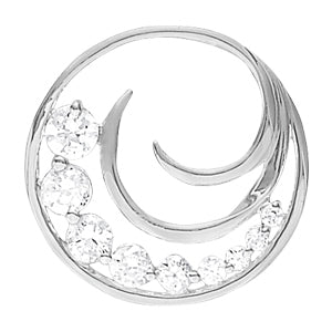 Platinum 1 CT Diamond Journey Pendant Necklace