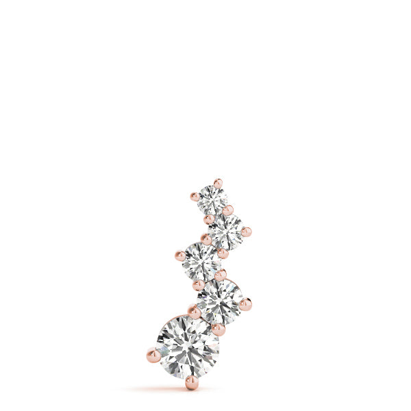 18K Rose Gold Diamond Journey Pendant
