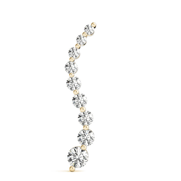 14K Yellow Gold Diamond Journey Pendant