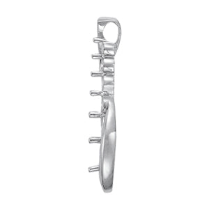 Platinum White Round Diamond Fashion Pendant