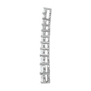 14K White Gold Diamond Journey Pendant