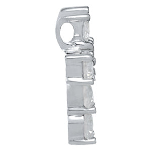 Platinum White Diamond Fashion Pendant