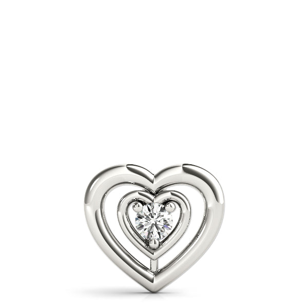 1/2 CT Platinum Round Diamond Solitaire Pendant
