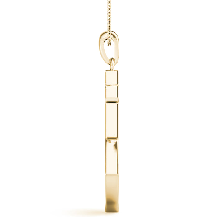 18K Yellow Gold Diamond Fashion Pendant