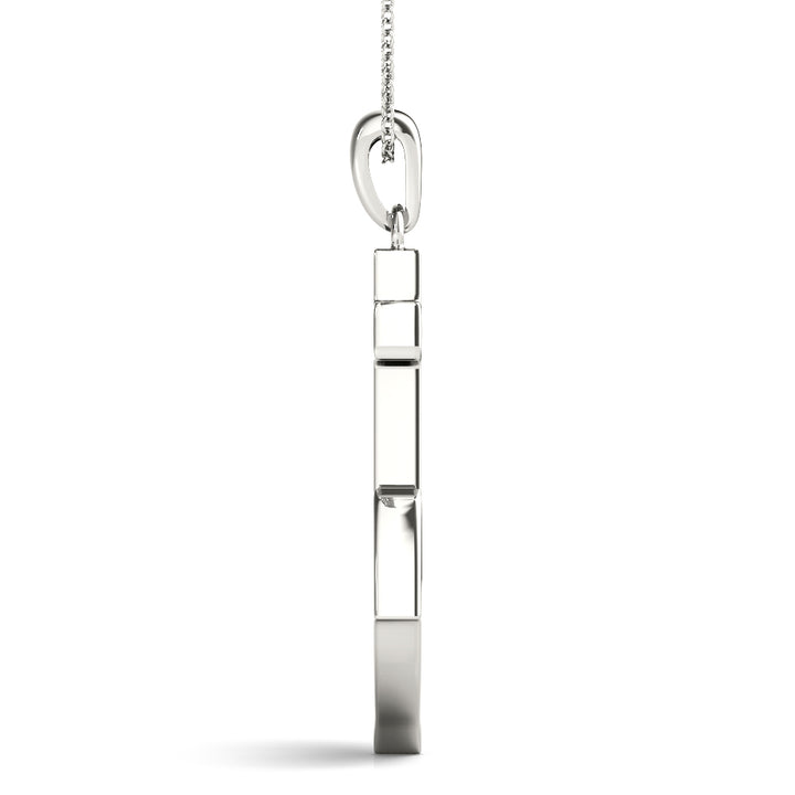 Platinum White Diamond Fashion Pendant