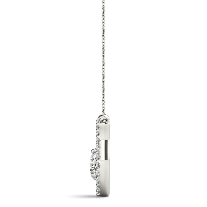 Platinum 3/8 ct Diamond Solitaire Pendant
